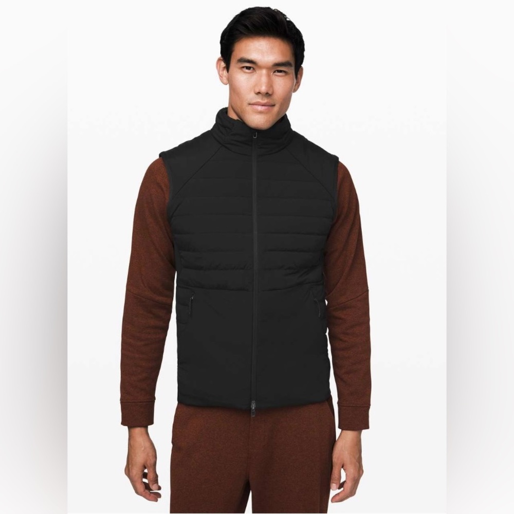 Lululemon Down for It All Vest Zipper Jacket Size M Black